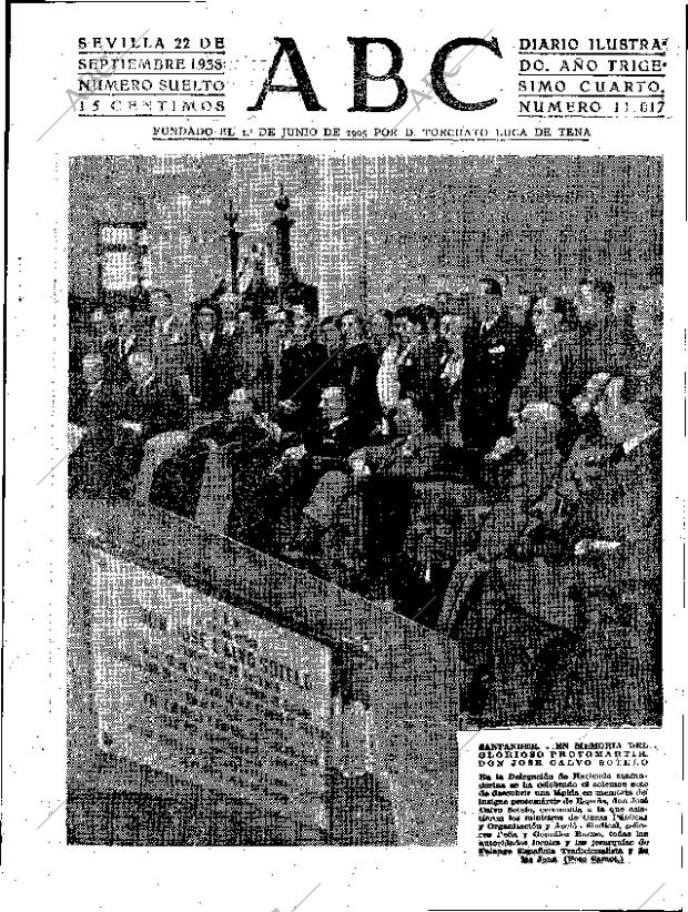 ABC SEVILLA 22-09-1938 página 1