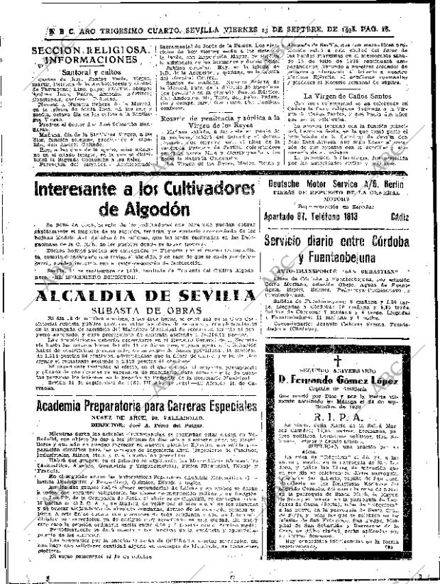 ABC SEVILLA 23-09-1938 página 16