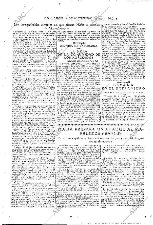 ABC MADRID 26-09-1938 página 3