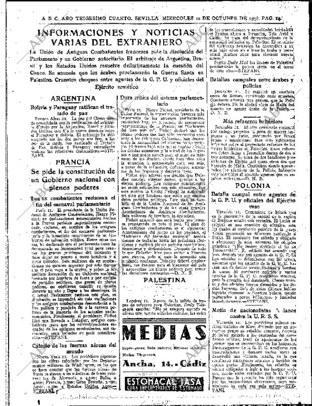 ABC SEVILLA 12-10-1938 página 14