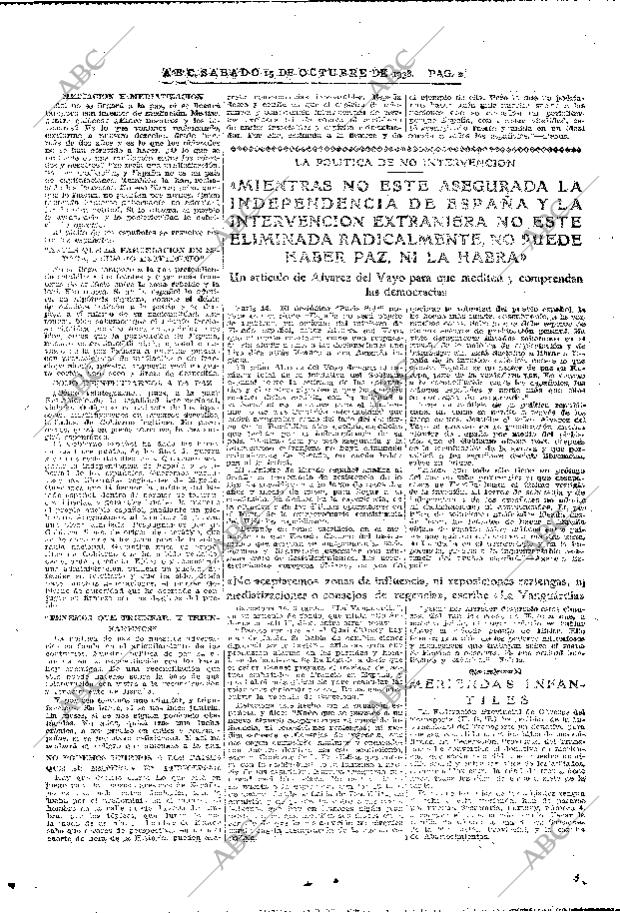 ABC MADRID 15-10-1938 página 2