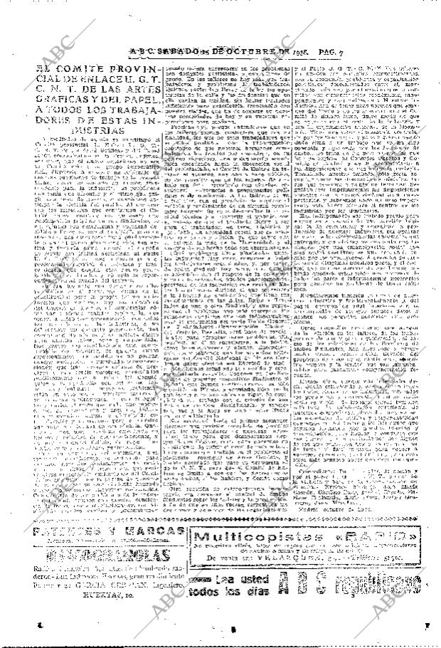 ABC MADRID 15-10-1938 página 7