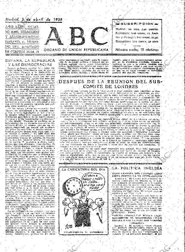 ABC MADRID 16-10-1938 página 2