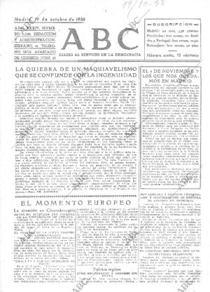 ABC MADRID 19-10-1938 página 1