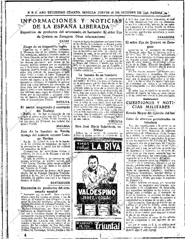 ABC SEVILLA 20-10-1938 página 14