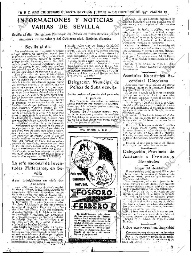 ABC SEVILLA 20-10-1938 página 15