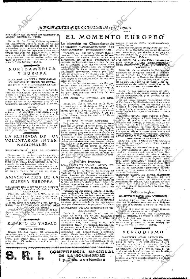 ABC MADRID 25-10-1938 página 2
