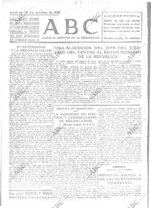 ABC MADRID 28-10-1938 página 1