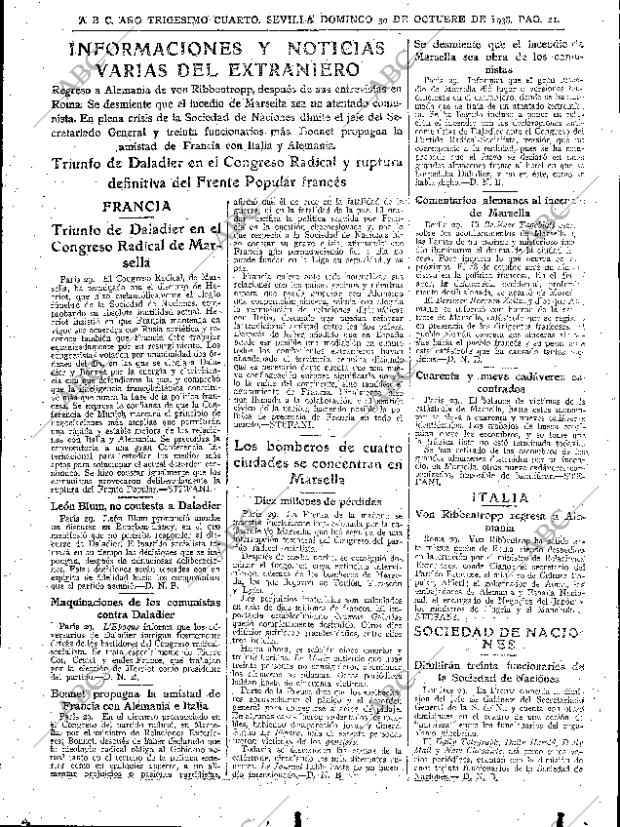 ABC SEVILLA 30-10-1938 página 21