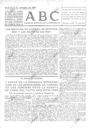 ABC MADRID 03-11-1938 página 1