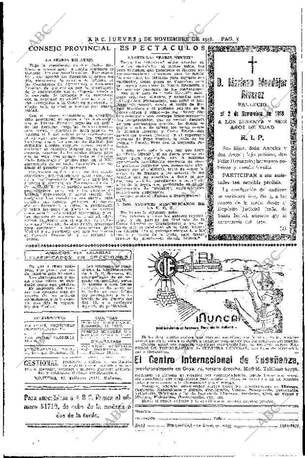 ABC MADRID 03-11-1938 página 5