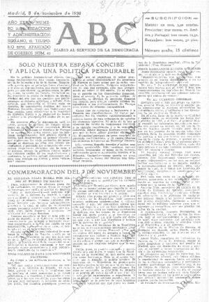 ABC MADRID 08-11-1938 página 1