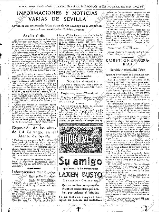 ABC SEVILLA 16-11-1938 página 15