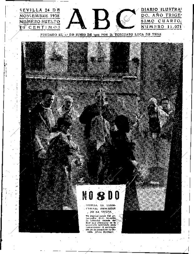 ABC SEVILLA 24-11-1938 página 1