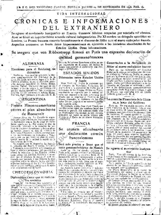 ABC SEVILLA 24-11-1938 página 13