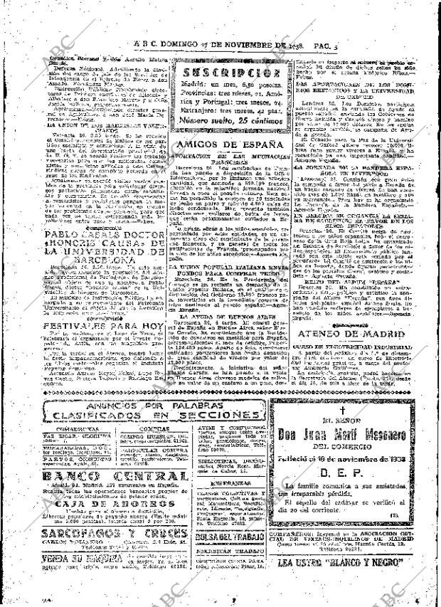 ABC MADRID 27-11-1938 página 5