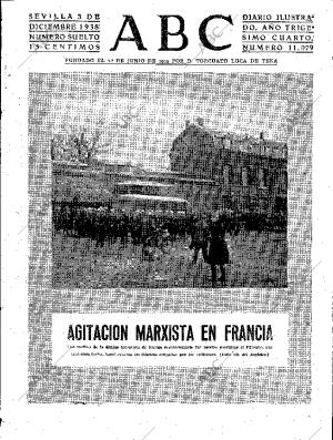 ABC SEVILLA 03-12-1938 página 1