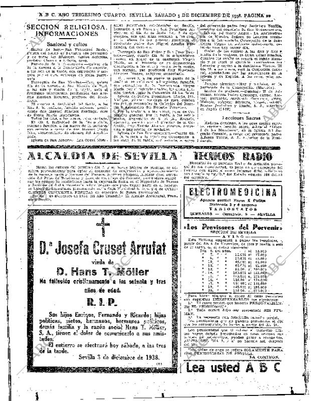 ABC SEVILLA 03-12-1938 página 20