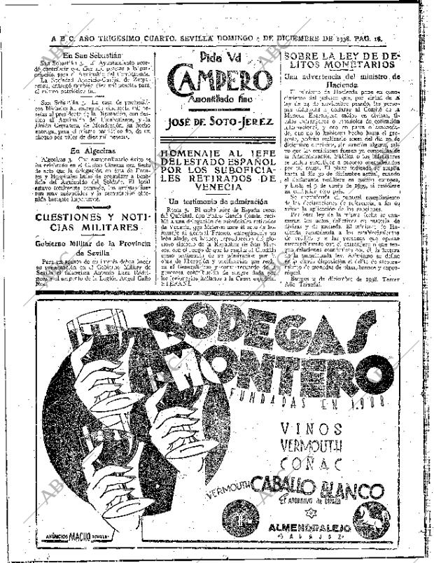 ABC SEVILLA 04-12-1938 página 16