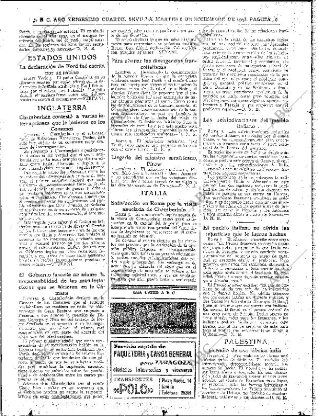 ABC SEVILLA 06-12-1938 página 16