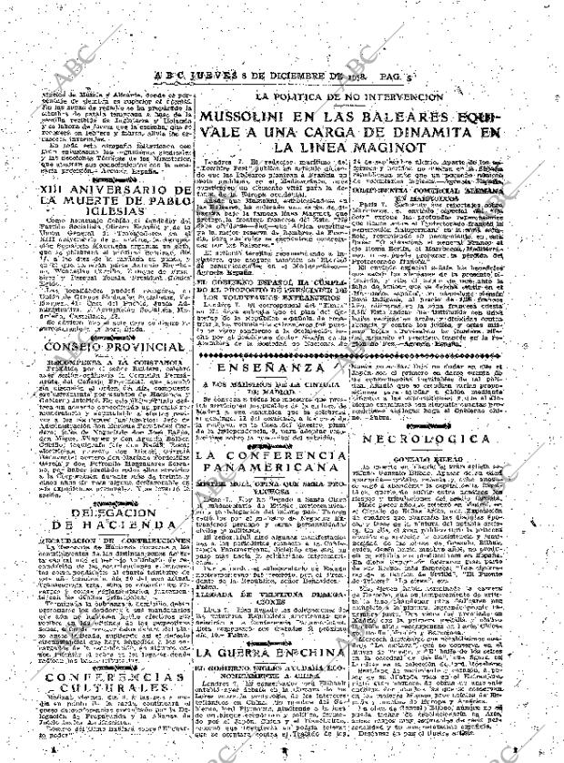 ABC MADRID 08-12-1938 página 5