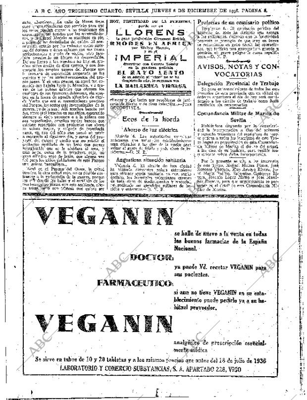 ABC SEVILLA 08-12-1938 página 8