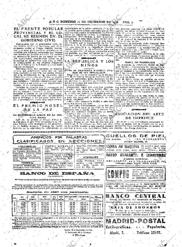 ABC MADRID 11-12-1938 página 5