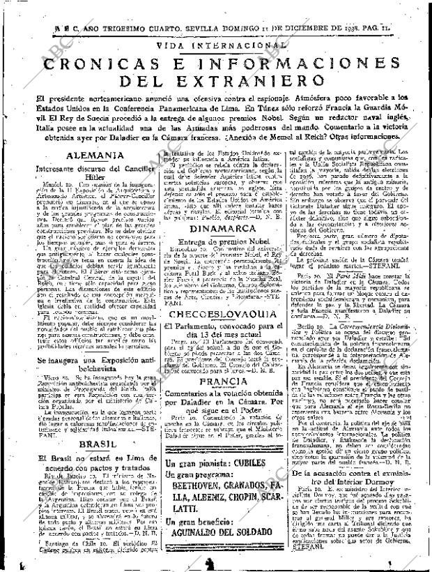 ABC SEVILLA 11-12-1938 página 11