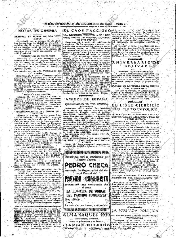 ABC MADRID 17-12-1938 página 4