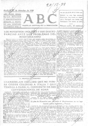 ABC MADRID 20-12-1938 página 1