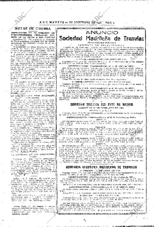 ABC MADRID 20-12-1938 página 4