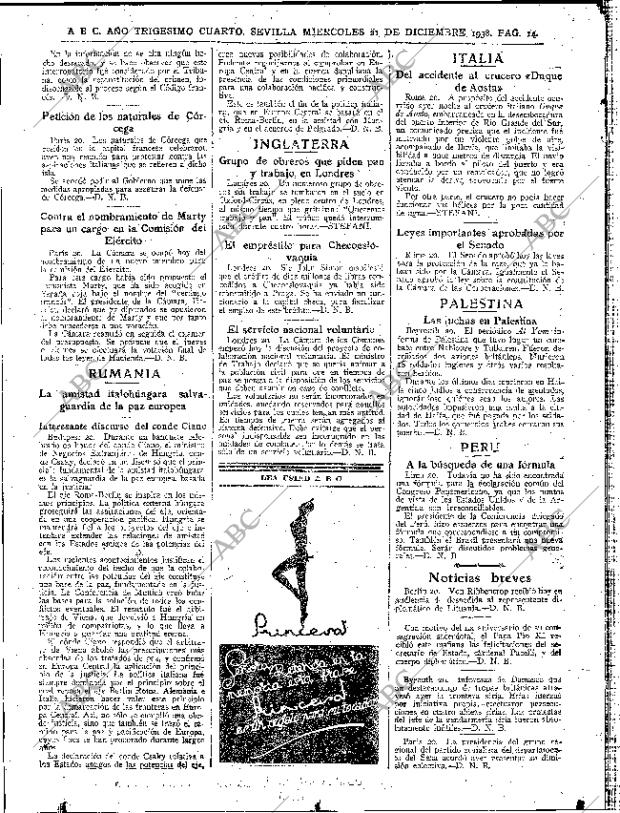 ABC SEVILLA 21-12-1938 página 14
