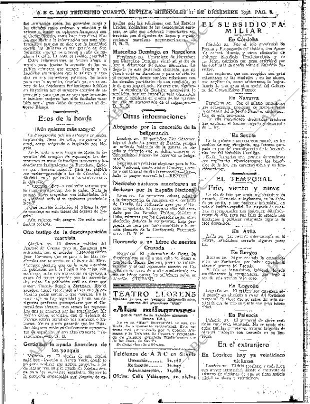 ABC SEVILLA 21-12-1938 página 8