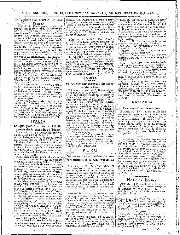 ABC SEVILLA 27-12-1938 página 14