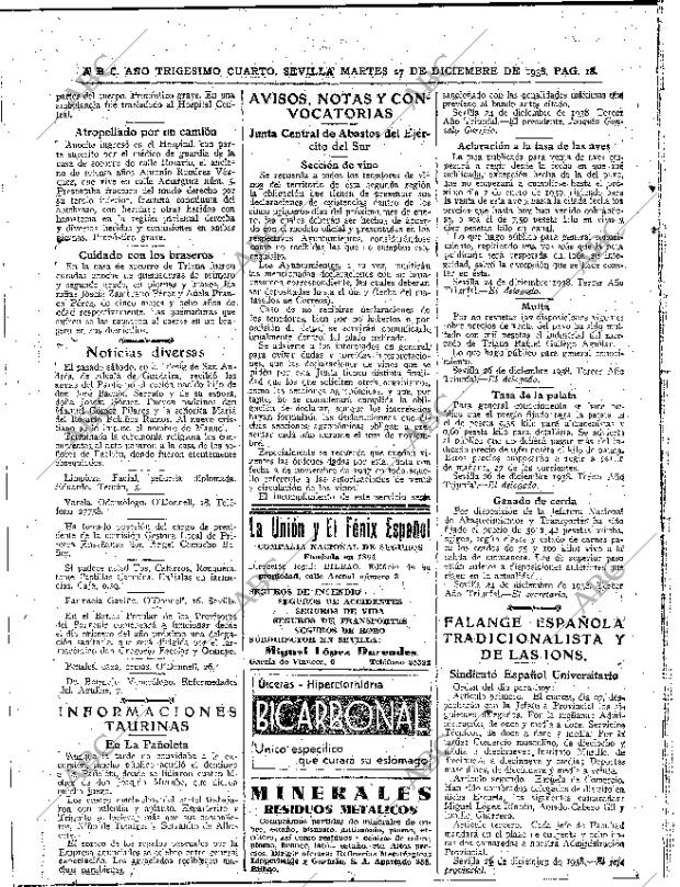 ABC SEVILLA 27-12-1938 página 18