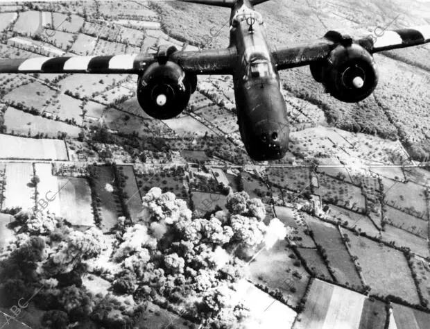 Bombardeo de la línea de abastecimiento alemana