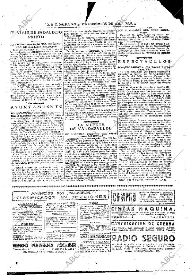 ABC MADRID 31-12-1938 página 5