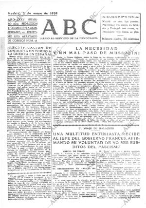 ABC MADRID 03-01-1939 página 1