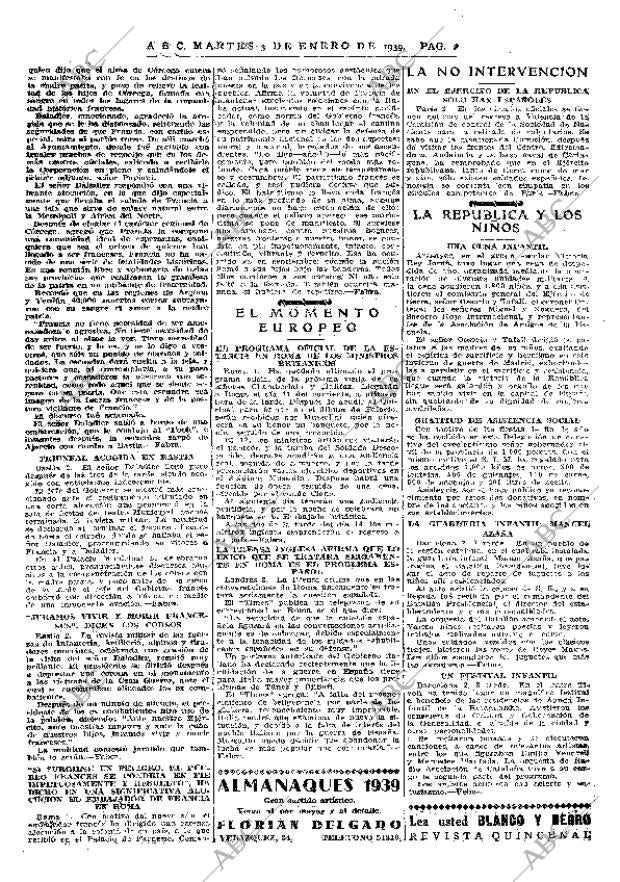 ABC MADRID 03-01-1939 página 2