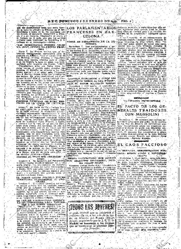 ABC MADRID 08-01-1939 página 2