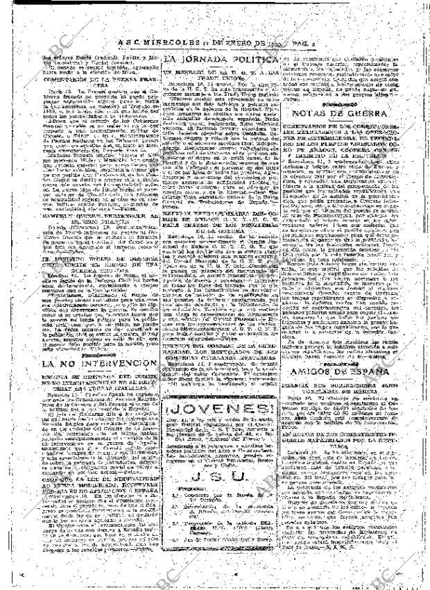 ABC MADRID 11-01-1939 página 2