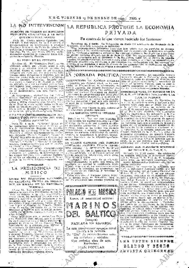 ABC MADRID 13-01-1939 página 7