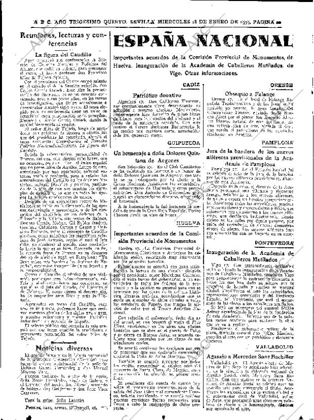 ABC SEVILLA 18-01-1939 página 20
