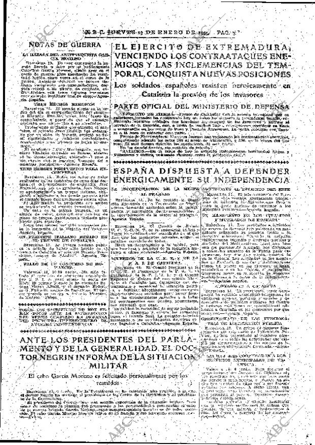 ABC MADRID 19-01-1939 página 3