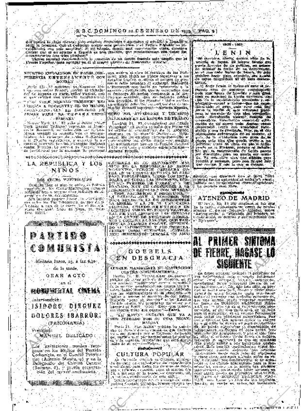 ABC MADRID 22-01-1939 página 2