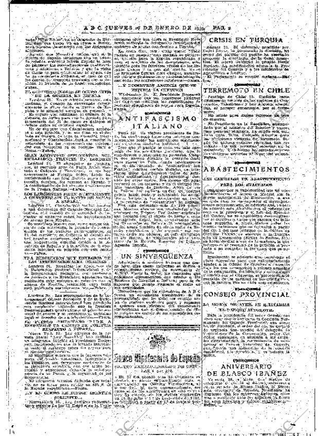 ABC MADRID 26-01-1939 página 2