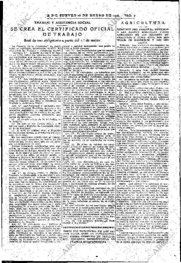 ABC MADRID 26-01-1939 página 5