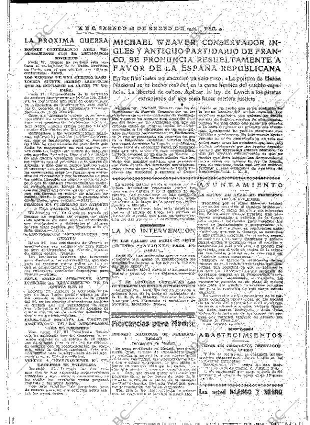 ABC MADRID 28-01-1939 página 2