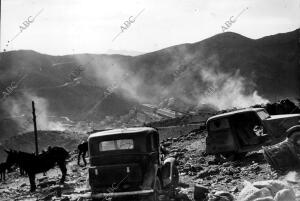 Incendios Provocados en Port bou por los Republicanos, antes de escapar A...