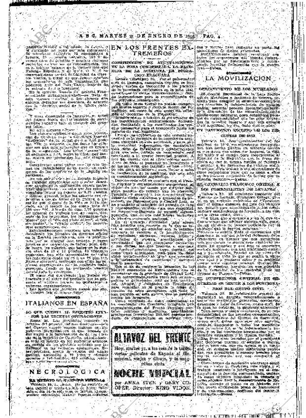 ABC MADRID 31-01-1939 página 4